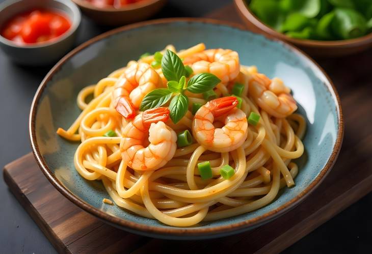 Flavorful Shrimp and Rice Noodles StirFry